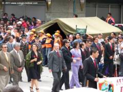 Autoridades del Plantel Desfile 150 Años Aniversario Colegio Bolívar Ambato 2011