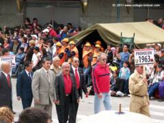 Promoción del año 1963 Desfile 150 Años Aniversario Colegio Bolívar Ambato 2011