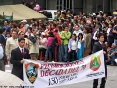 Promoción del año 1970 Desfile 150 Años Aniversario Colegio Bolívar Ambato 2011