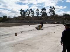 Construcción del nuevo patio de formación