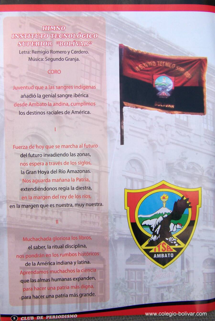 Club de Periodismo Rojo y Negro149 Años Educando Jóvenes