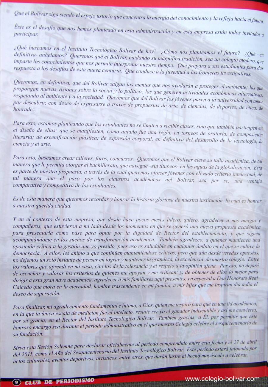 Club de Periodismo Rojo y Negro149 Años Educando Jóvenes