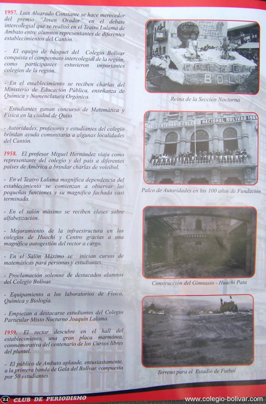 Club de Periodismo Rojo y Negro149 Años Educando Jóvenes