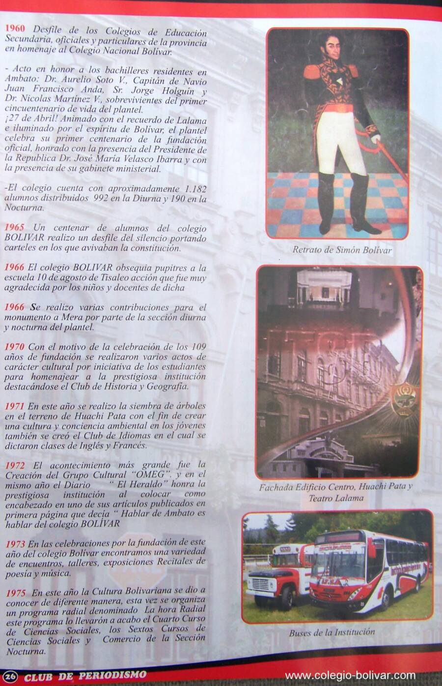 Club de Periodismo Rojo y Negro149 Años Educando Jóvenes